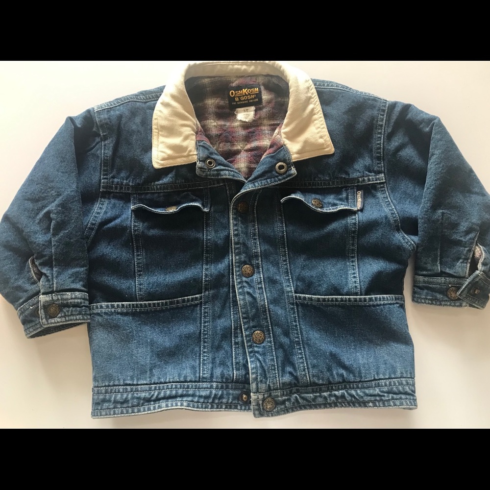 OshKosh Jean jacket flannel lining size 3T
